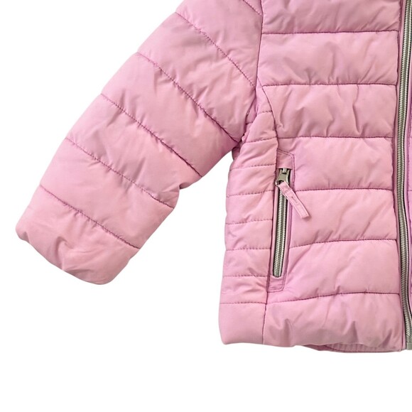 Gerry Girls Puffer Jacket Pink Hooded Zip Front Insulated Winter Coat Size 2T - Picture 7 of 12